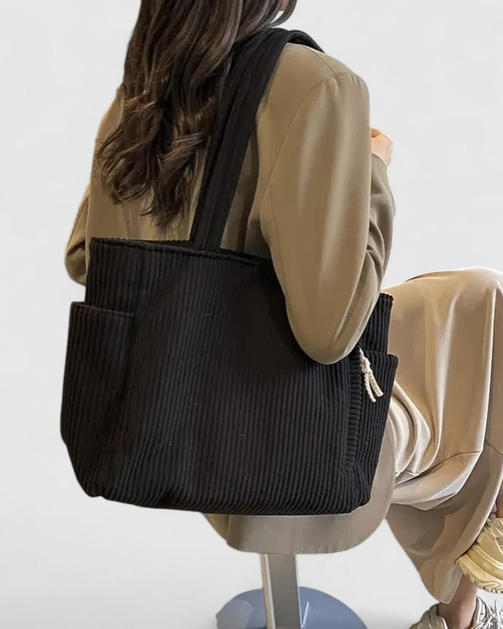 Cord Tasche Damen Herbst seitentasche alltagsaccessoire
