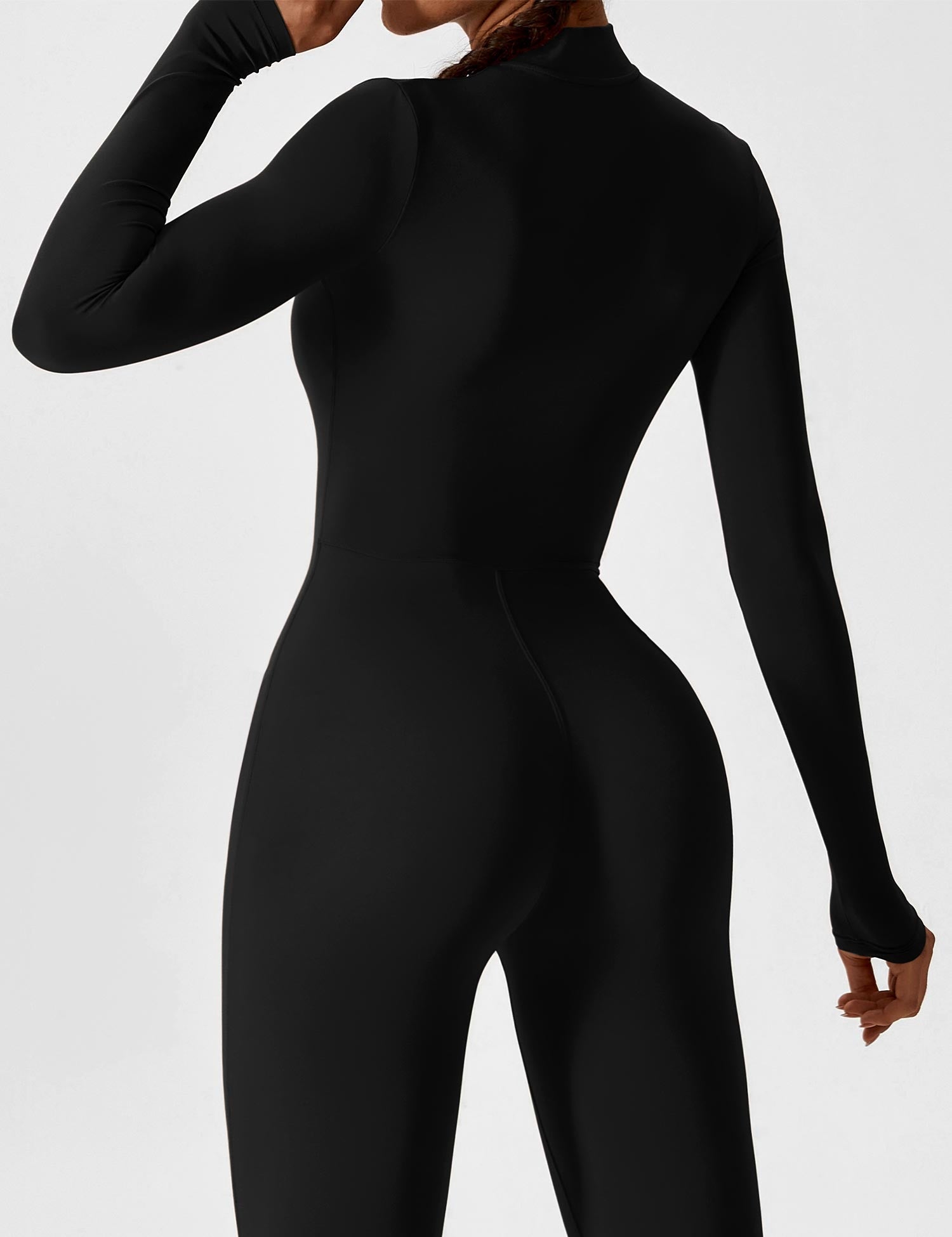 Damen Jumpsuit navy blau turquoise athletic sport figurbetont