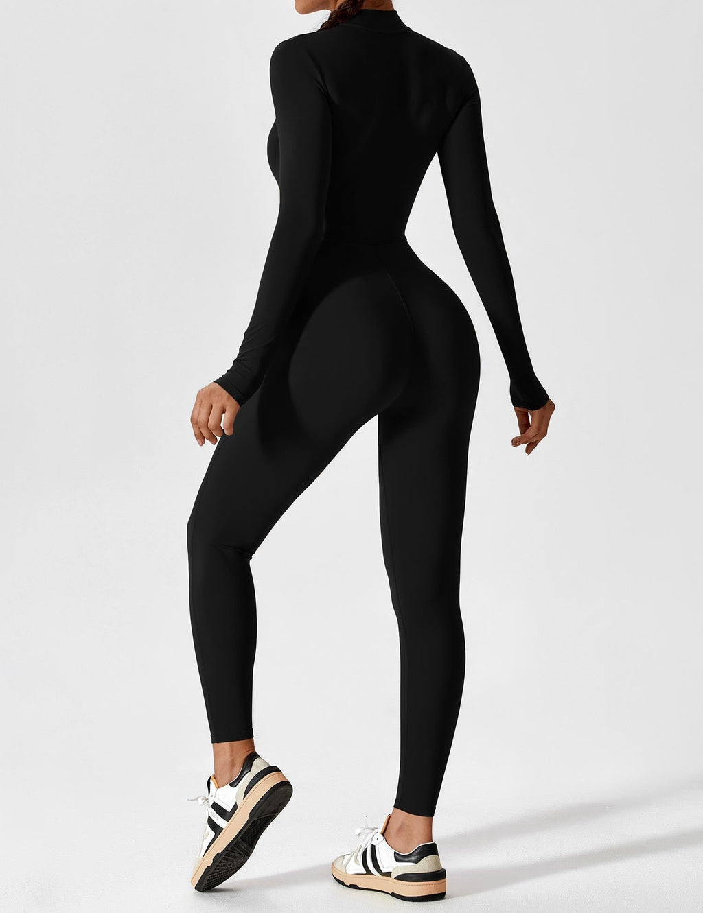 Damen Athleisure Jumpsuit türkis blau navy Langarm Kurzarm
