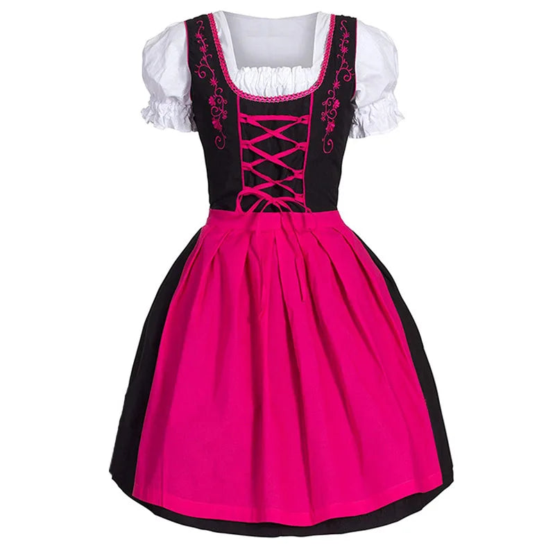 Dirndlkleid Damen – Elegantes Trachtenkleid für Oktoberfest und Cosplay-Events Kleider