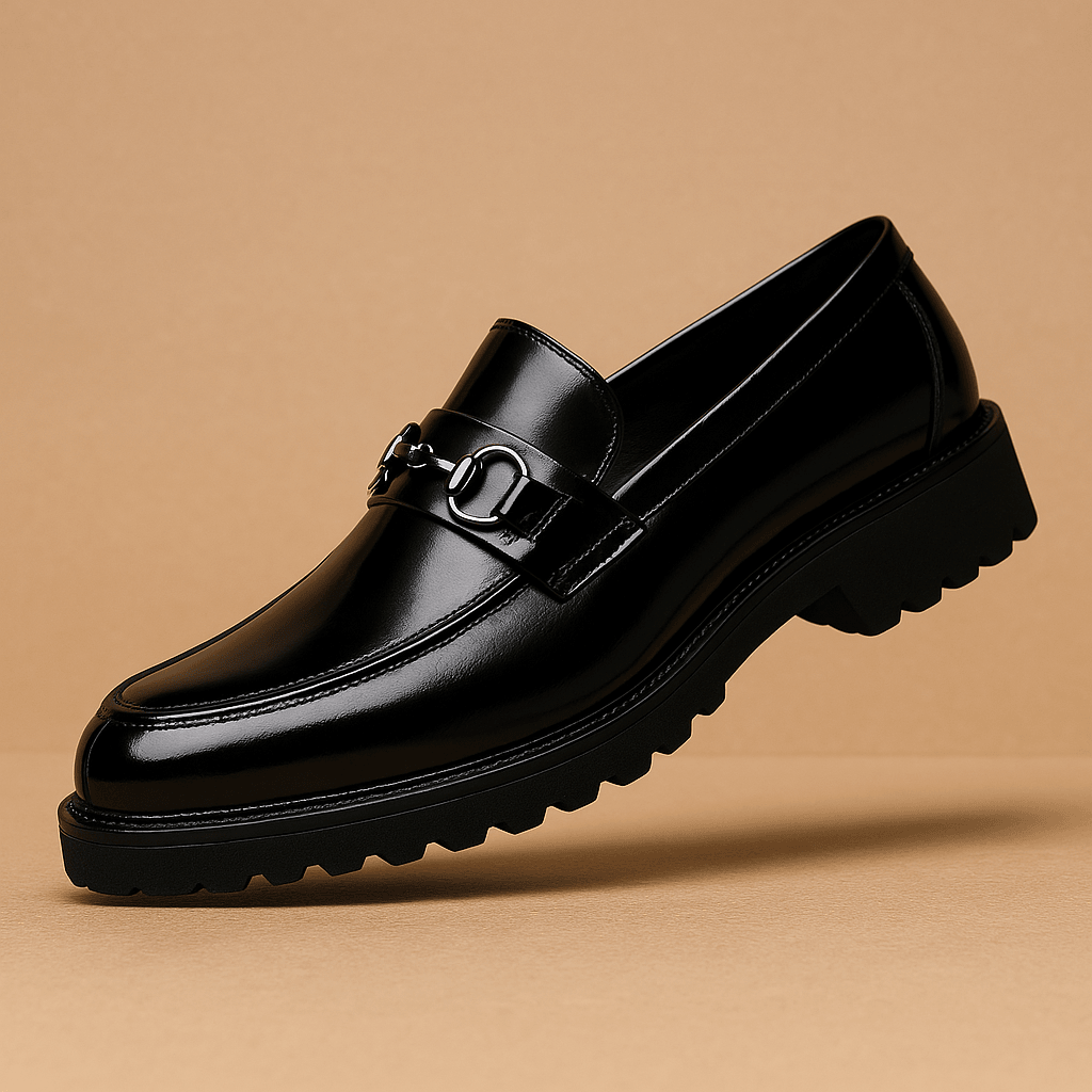 Herren Loafer Leder – Eleganter Business Schuh mit Profilsohle 