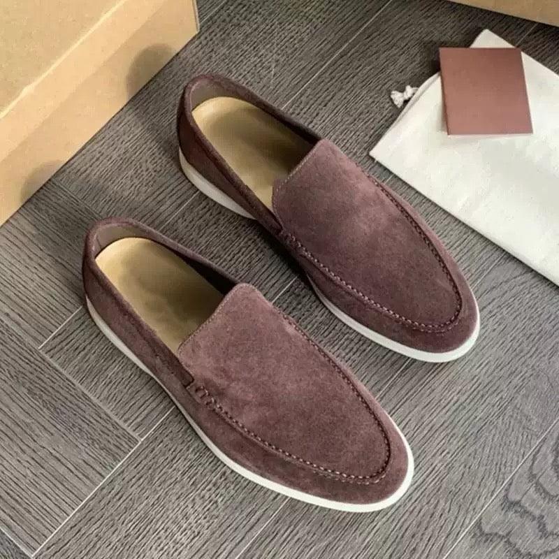 Herren Veloursleder-Loafer – Leichte Slipper mit Zeitlosem Design für Freizeit & Büro 