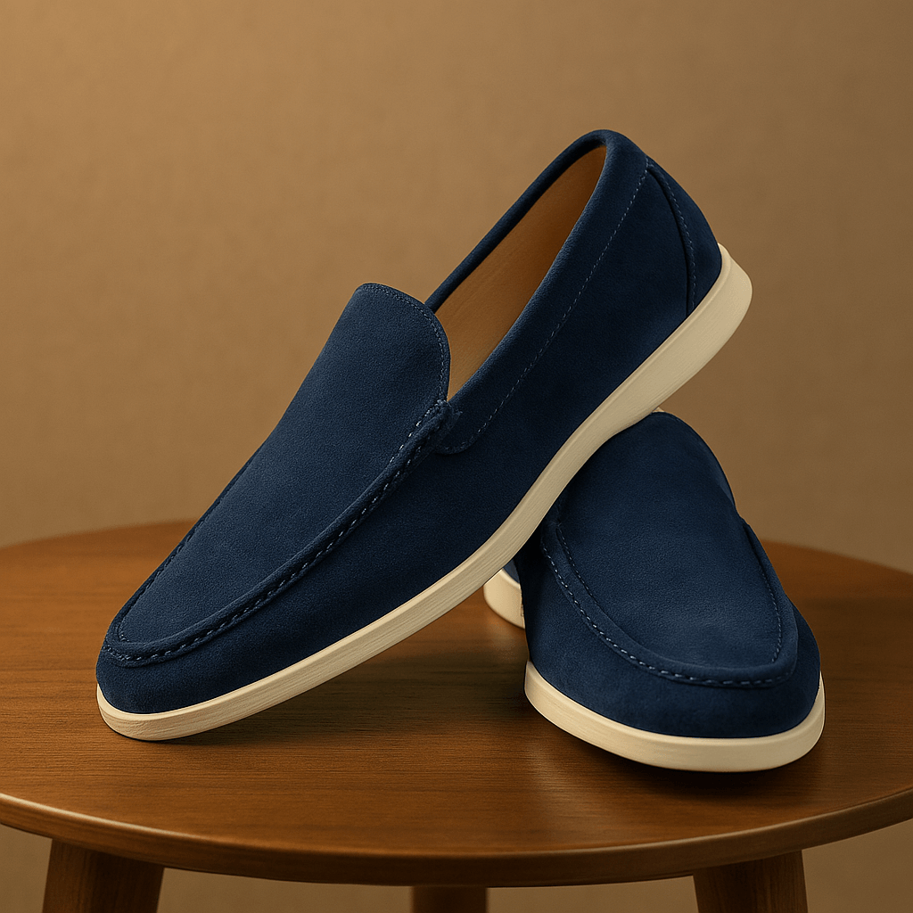 Herren Veloursleder-Loafer – Leichte Slipper mit Zeitlosem Design für Freizeit & Büro 
