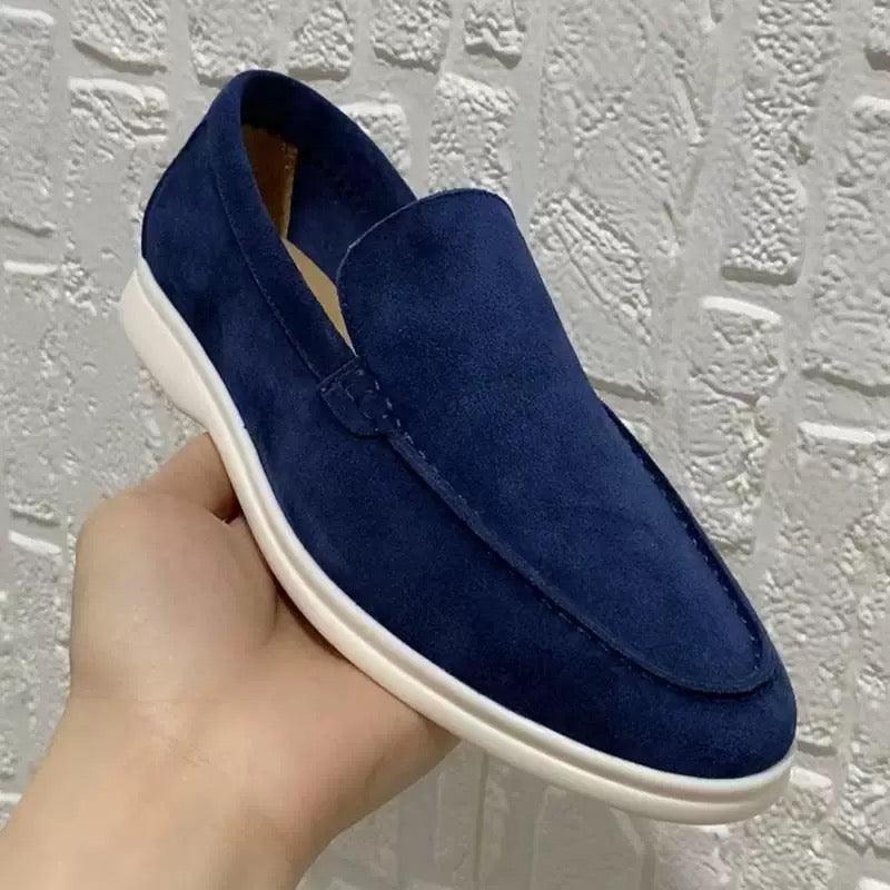 Herren Veloursleder-Loafer – Leichte Slipper mit Zeitlosem Design für Freizeit & Büro 