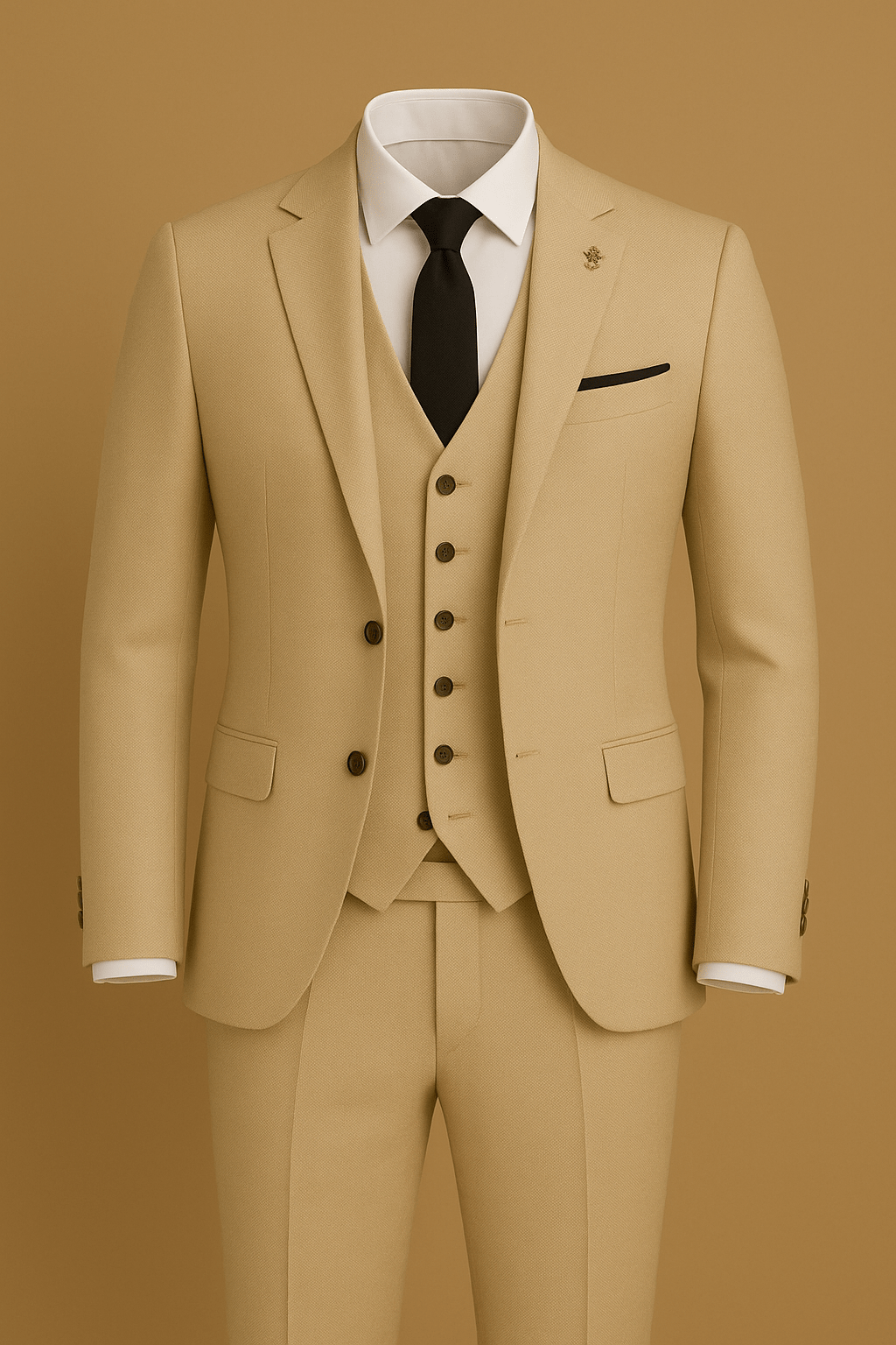 Herrenanzug 3-teilig – Klassischer Anzug mit Sakko, Weste & Hose für Hochzeit 