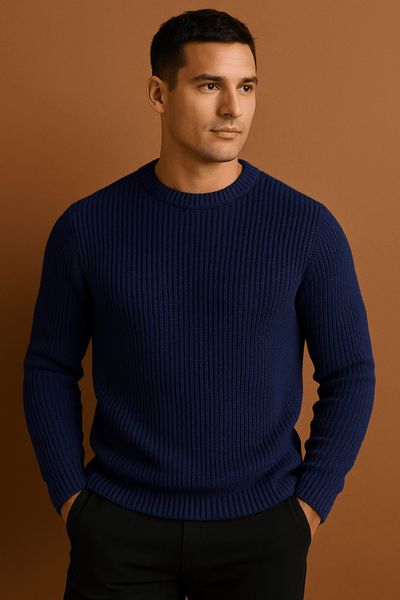 Herrenpullover Eleganter Strickpullover für Herbst und Winter 