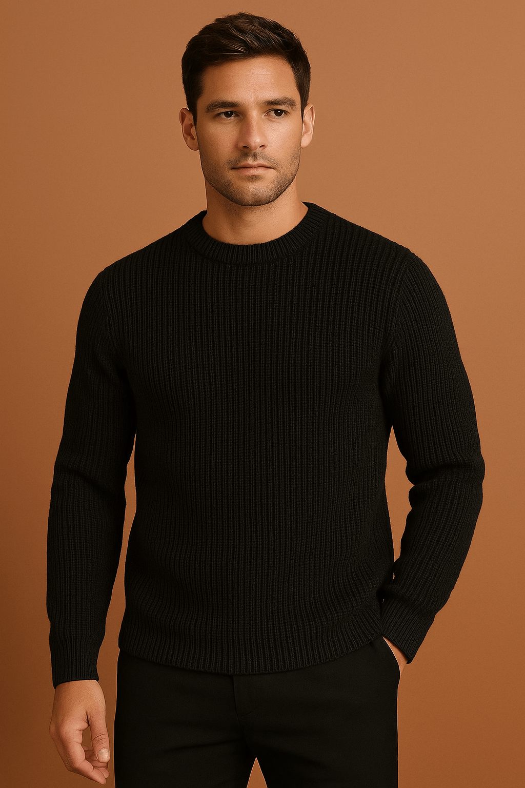 Herrenpullover Eleganter Strickpullover für Herbst und Winter 