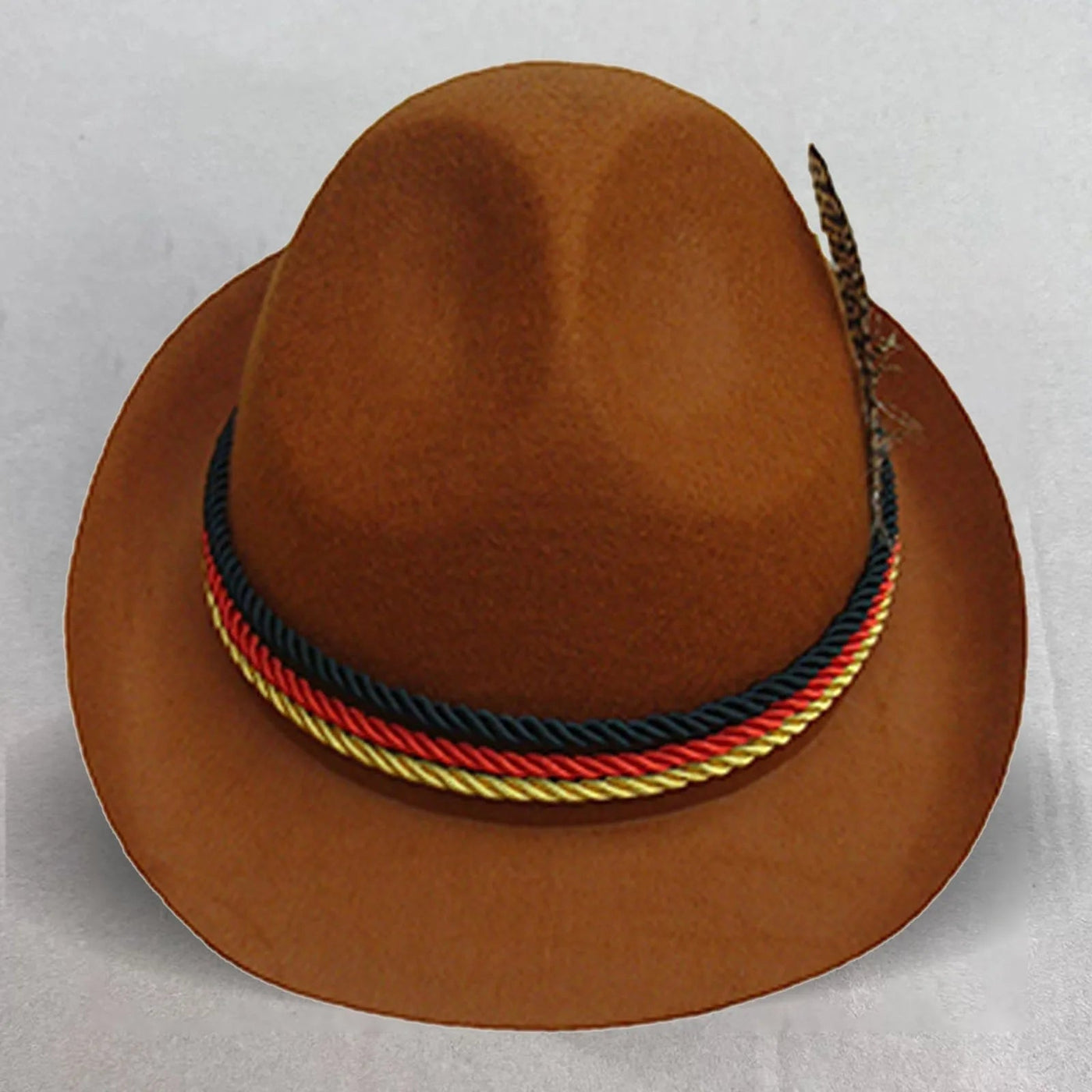 Trachtenhut Herren mit Kordel und Feder – Traditionelles Oktoberfest Accessoire für Lederhosen und Dirndl Hüte