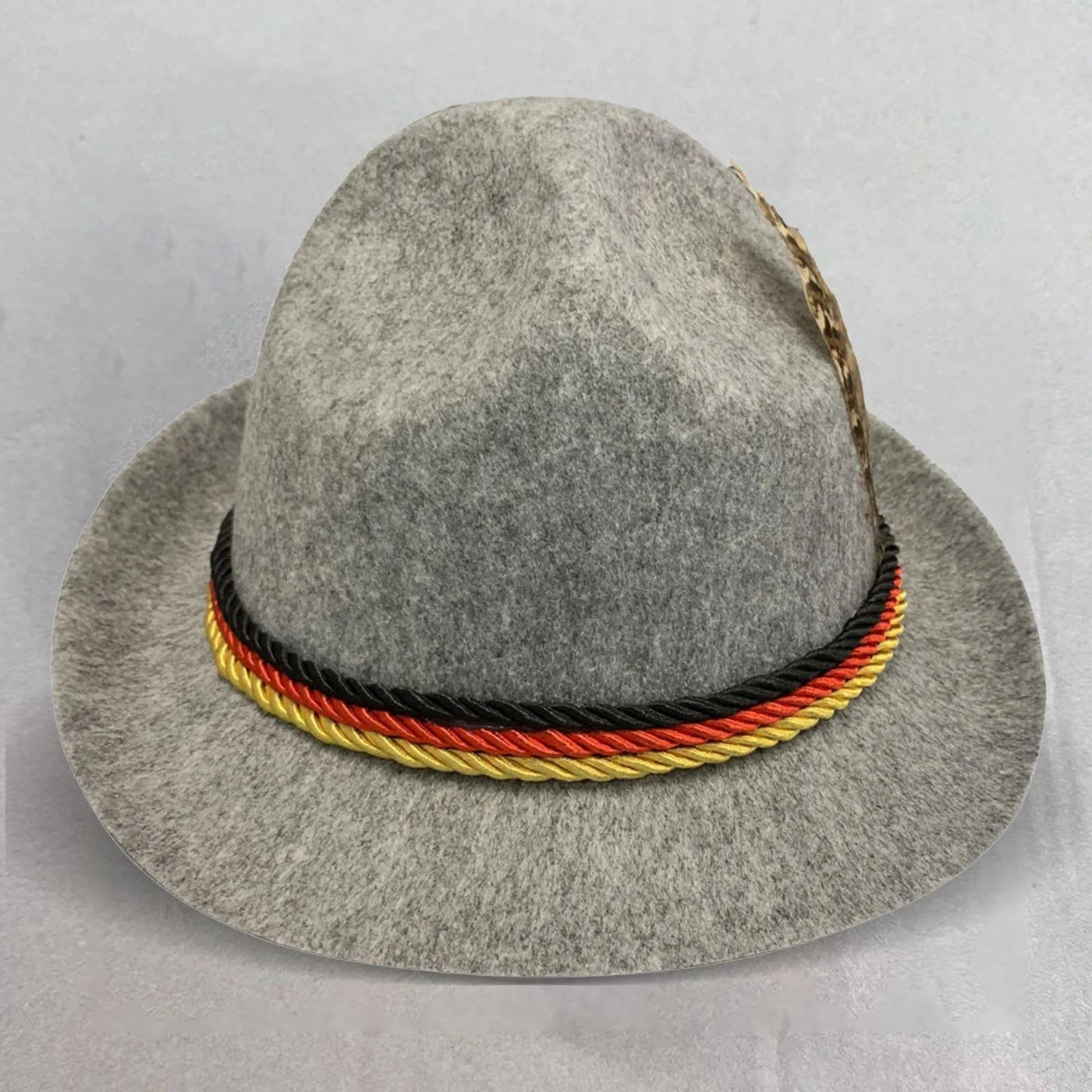 Trachtenhut Herren mit Kordel und Feder – Traditionelles Oktoberfest Accessoire für Lederhosen und Dirndl Hüte